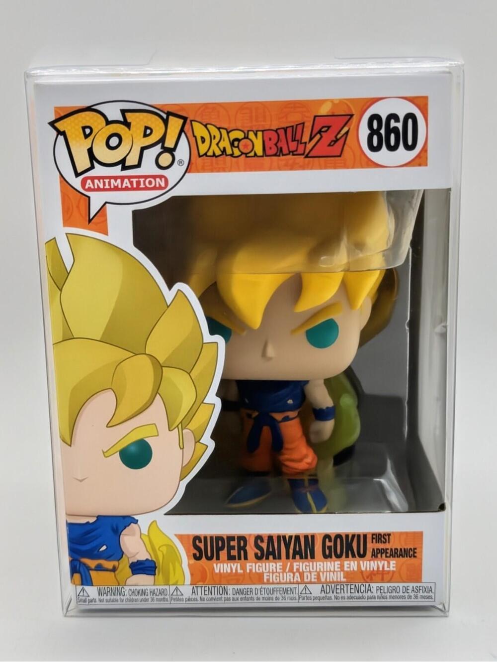 Funko Pop! Dragon Ball Z - Super Saiyan Goku (First Appearance) #860 + Protector